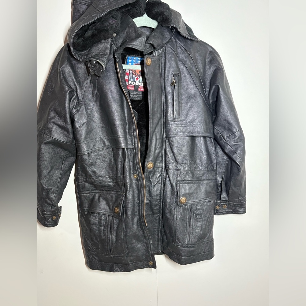 Force1 Black Military Field Jacket